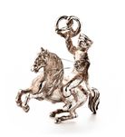 Srebrna Figurka - 69,45g - KOŃ - JEŹDZIEC - PRECEL - Kraków