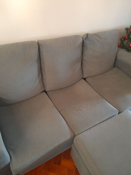 Sofá cinzento- Feira dos Sofás