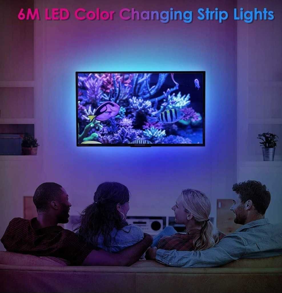 OMERIL Taśma LED RGB BT z Pilotem 6M Muzyczna