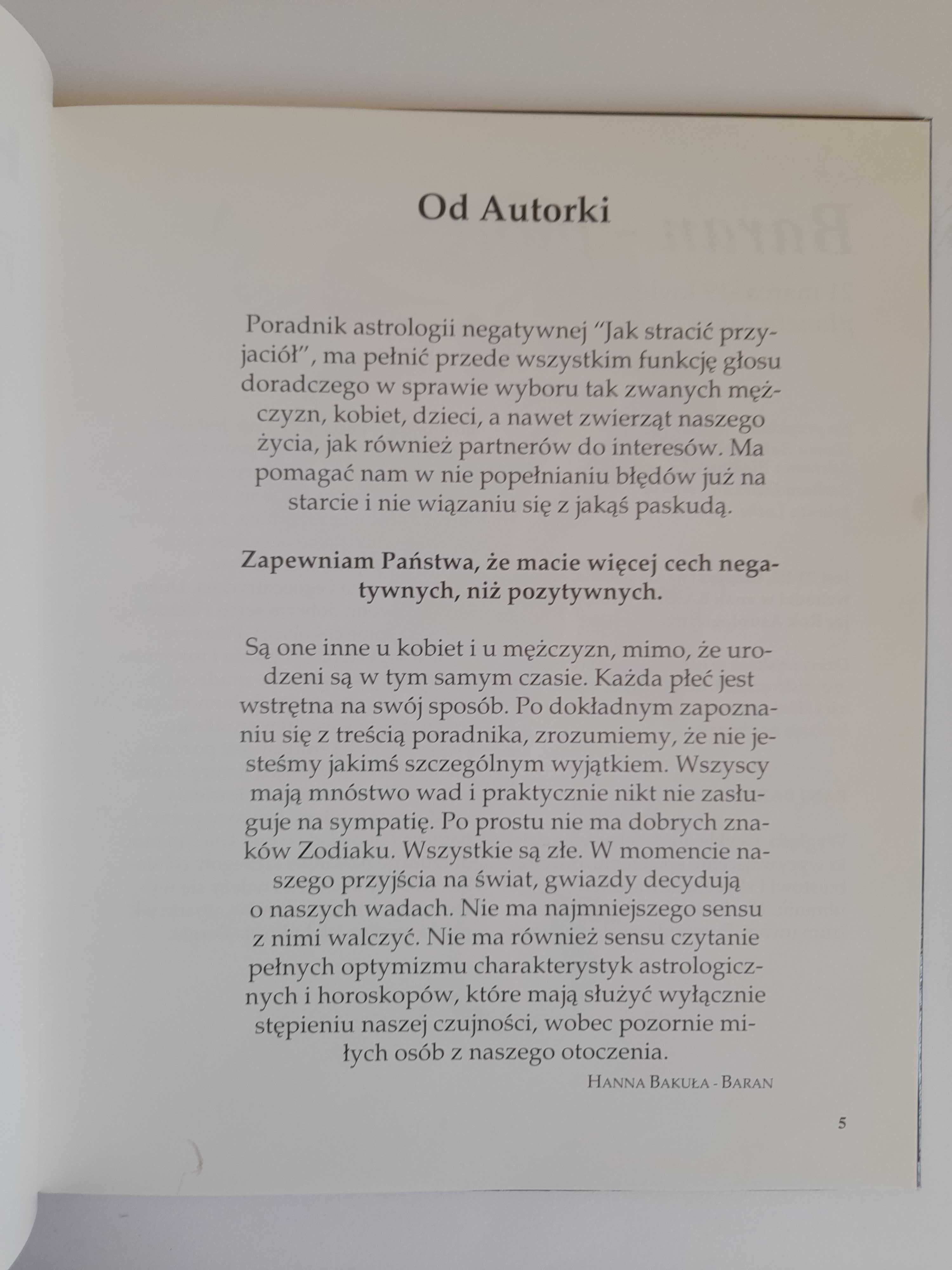 Poradnik astrologiczny. Jak stracić przyjaciół - Hanna Bakuła