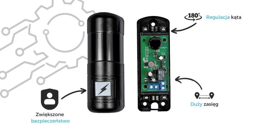 Napęd bramy skrzydłowej Elektrobim ETM-01 Light 2m 150kg