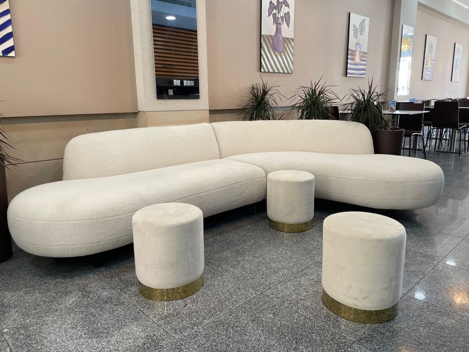 Sofá de canto branco