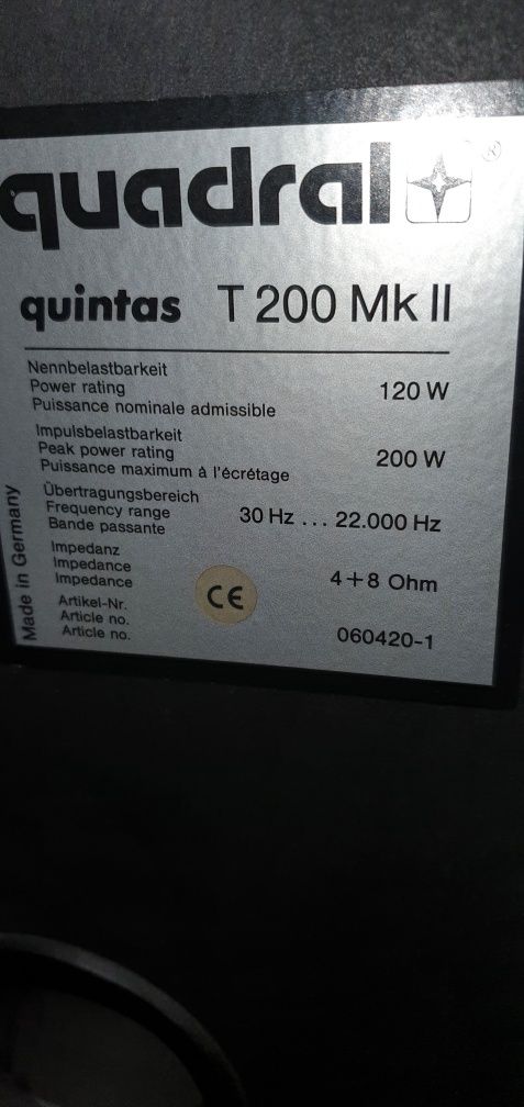 Kolumny Quadral Quintas T200 MK2