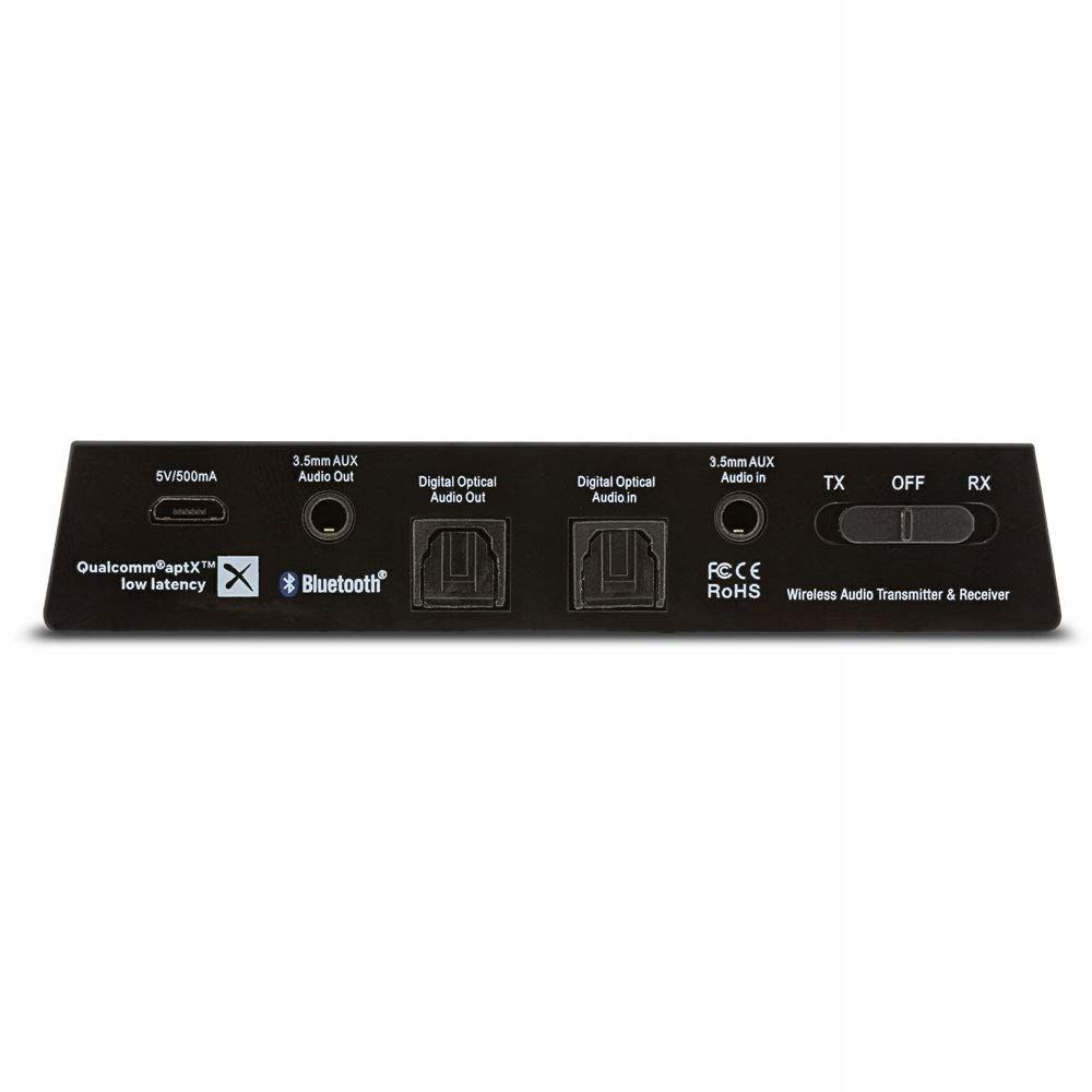 Inline Audio Nadajnik/Odbiornik, Bt 5.0, Aptx Ll, Jack + Toslink