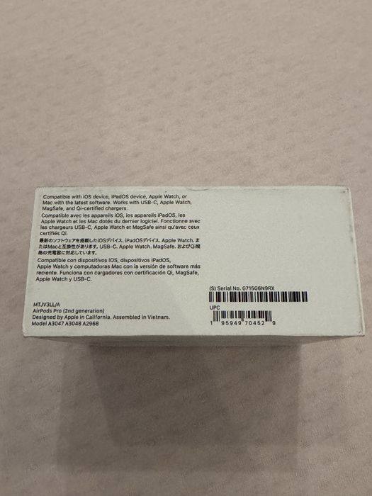 Słuchawki AirPods Pro 2 gen A2968 z etui ładującym MagSafe ANC NOWE