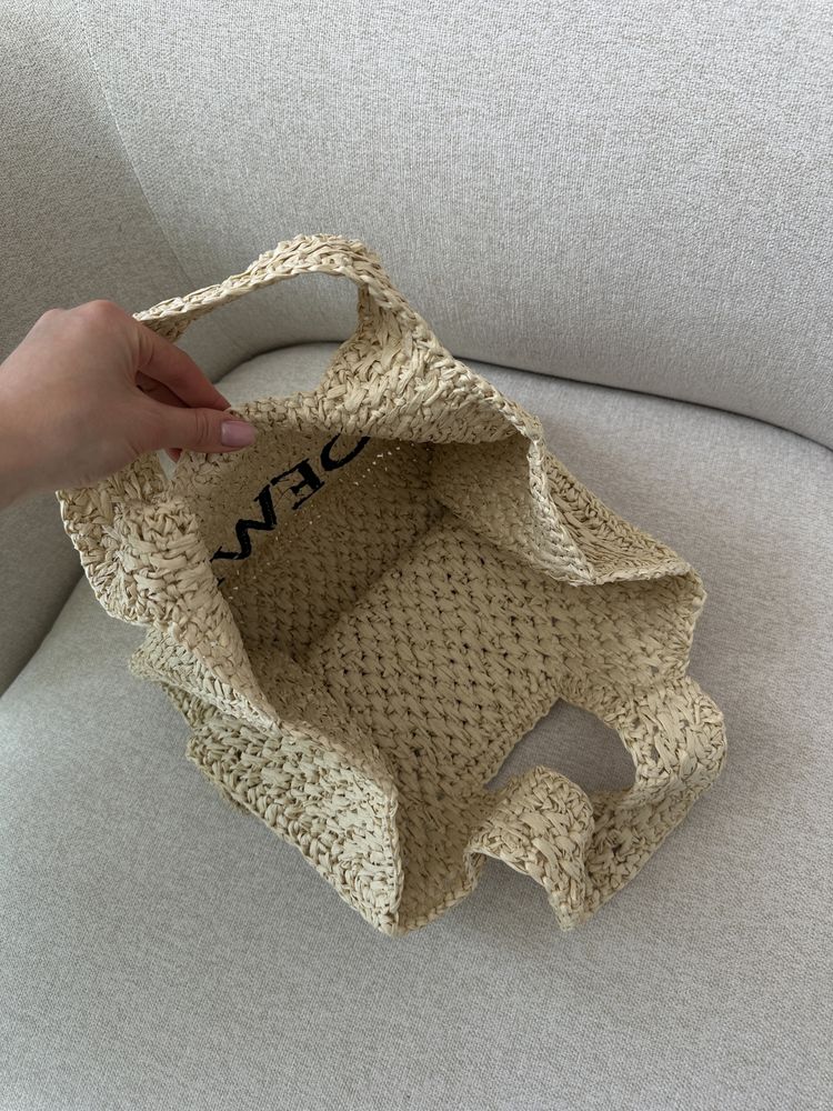 Torebka Loewe Medium Font Tote in Raffia