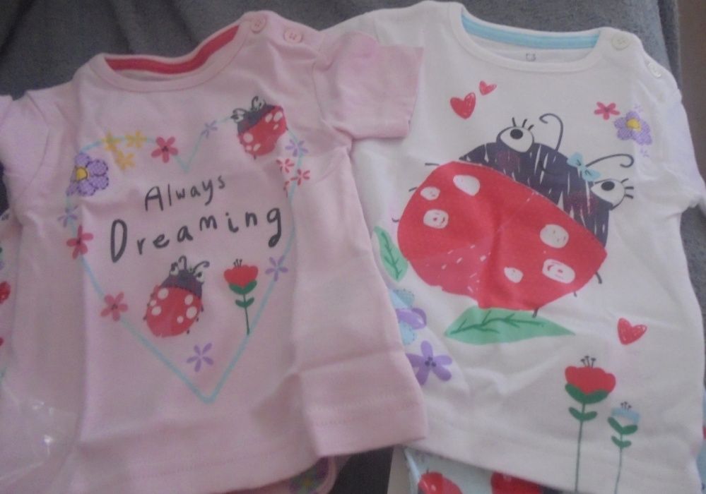 Conjunto de dois pijamas bebe menina novos