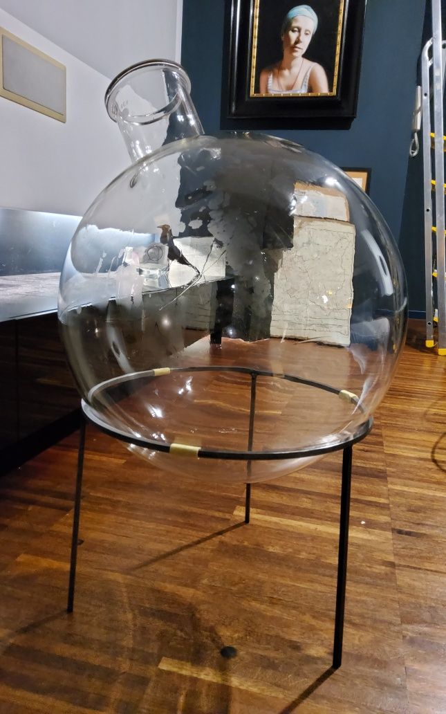 Kolba okrągłodenna 50000ml 50l wino lampa industrialna trójnóg pyrex