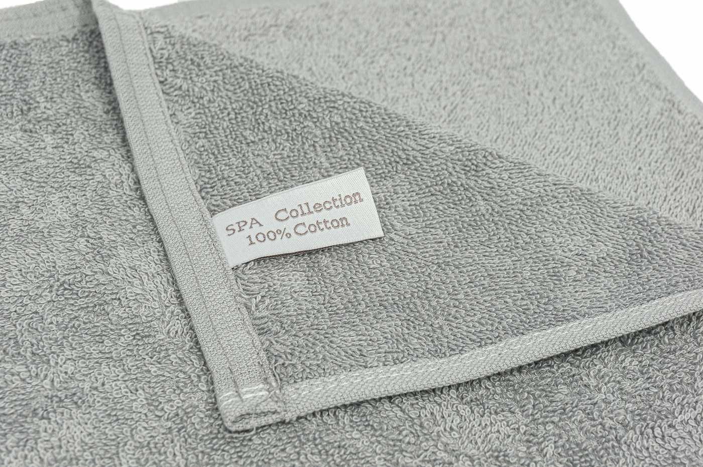 Ręcznik do rąk SPA 50x90 450g Turcja 100% Bawełny SZARY