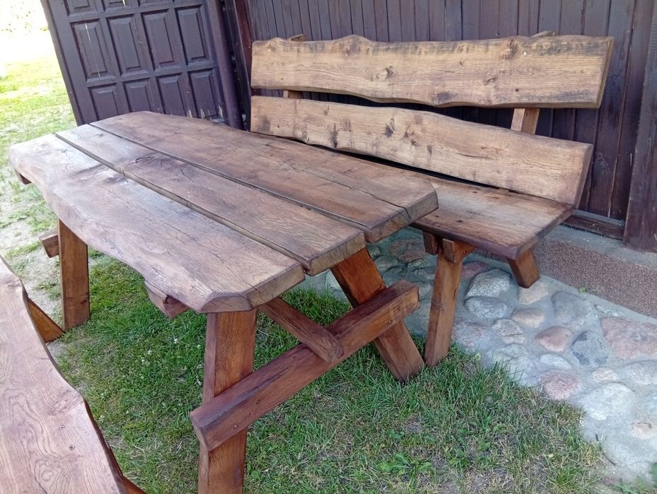 Meble ogrodowe dębowe