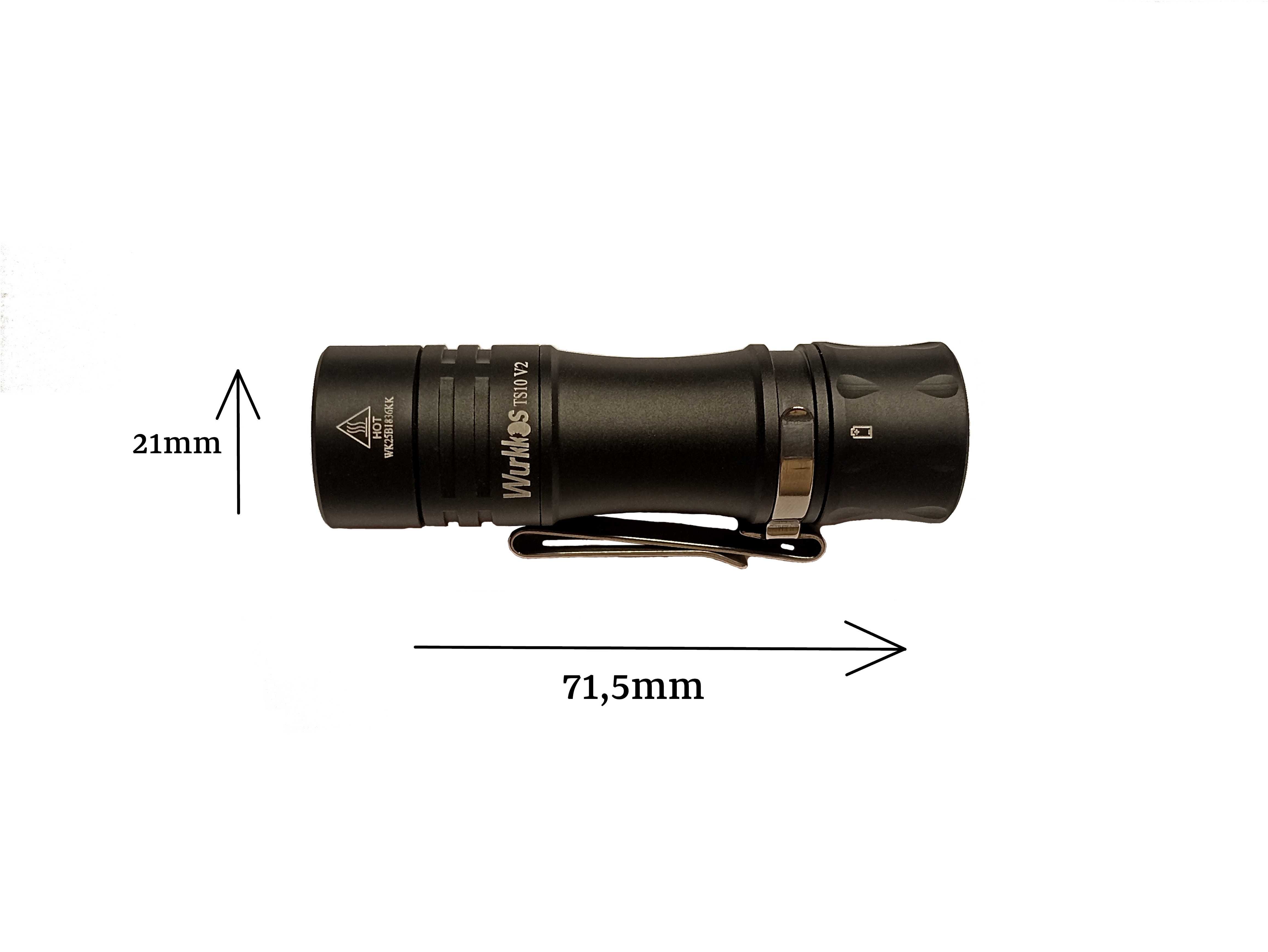 Wurkkos TS10 V2 latarka LED 1400 lumenów EDC Anduril 2.0 RGB