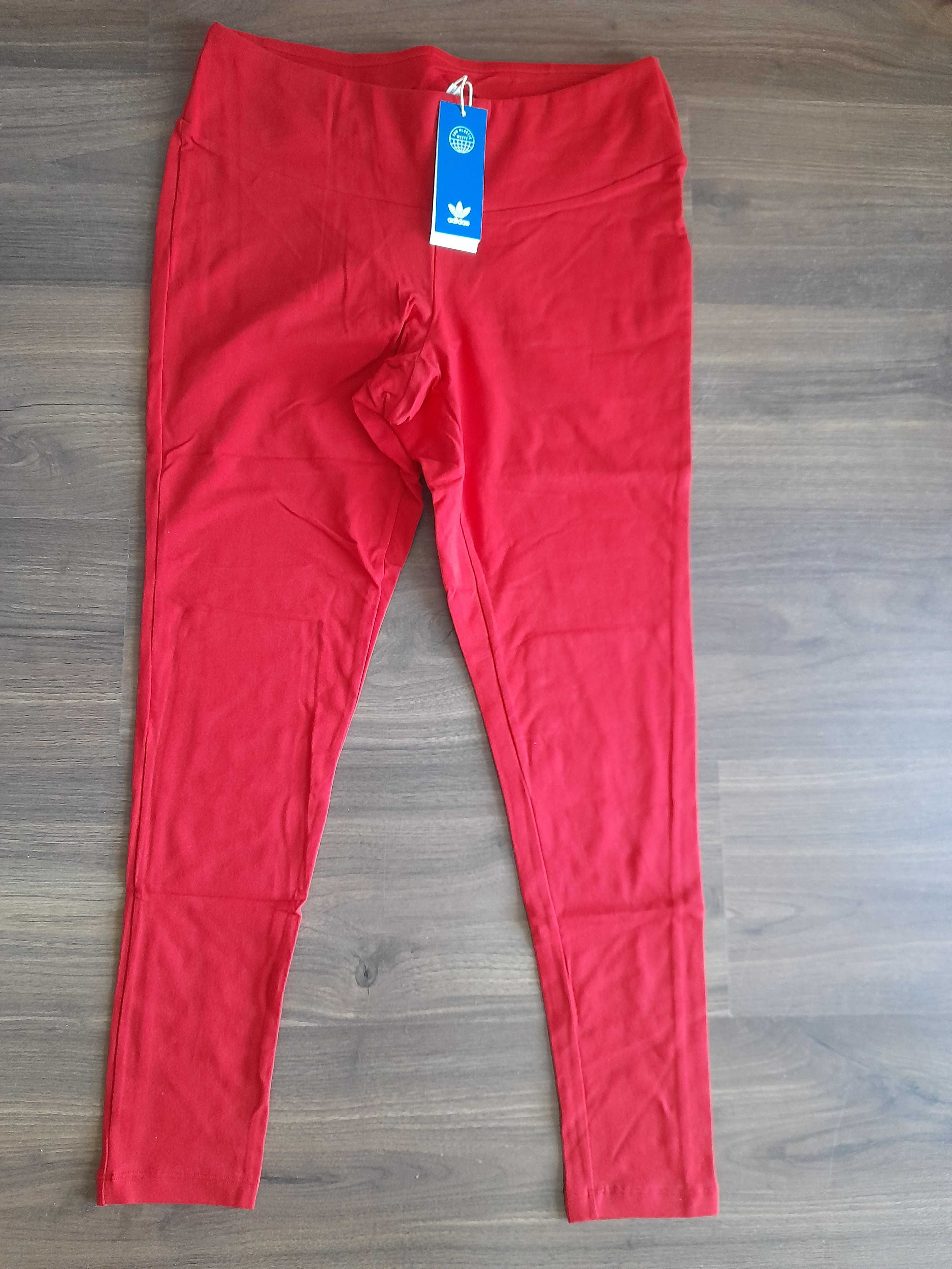 adidas Originals Damskie Adi Essentials Legginsy Czerwony