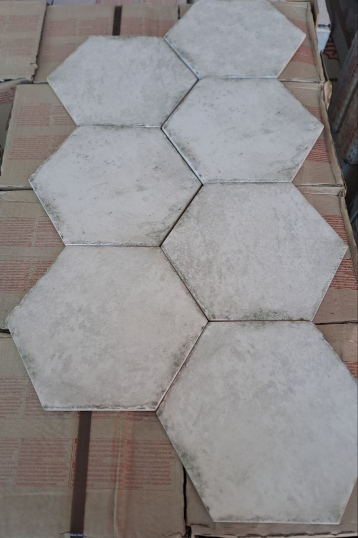 Плитка - "Сота" (шестикутник - 120° кут), підлога/стіна