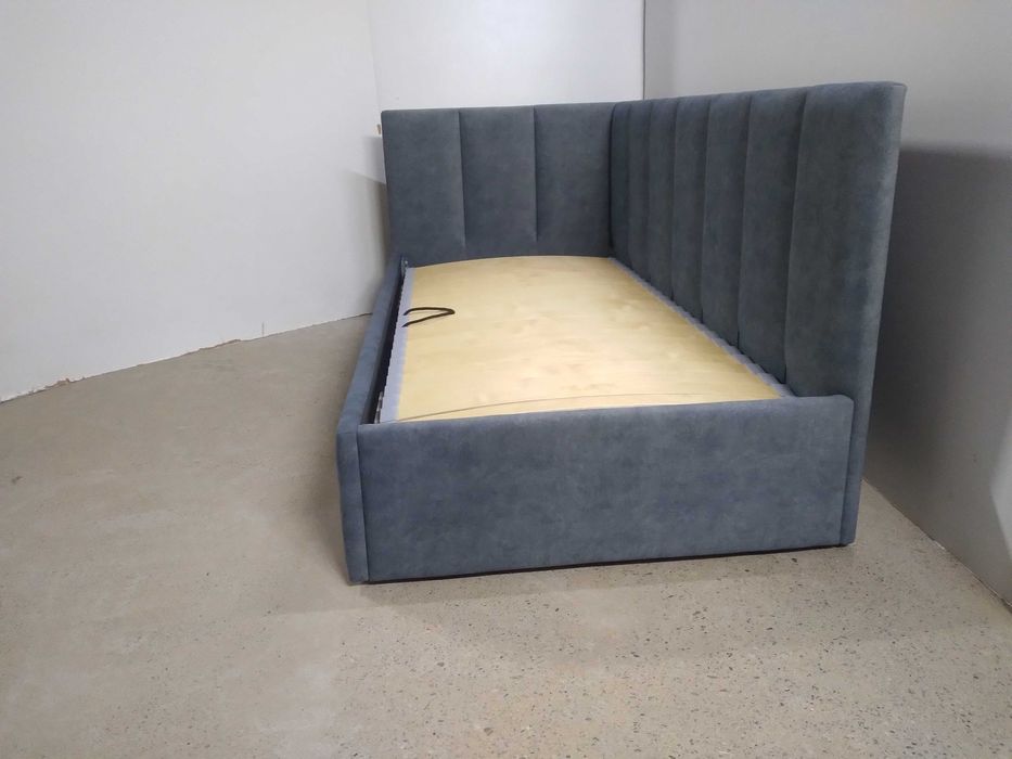 PROMOCJA ŁóżkoTapicerowaneMłodzieżoweNarożne StelażMetalowyPojemnik