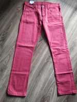 Czerwone spodnie męskie dżinsy rozmiar M 48 nowe z metką