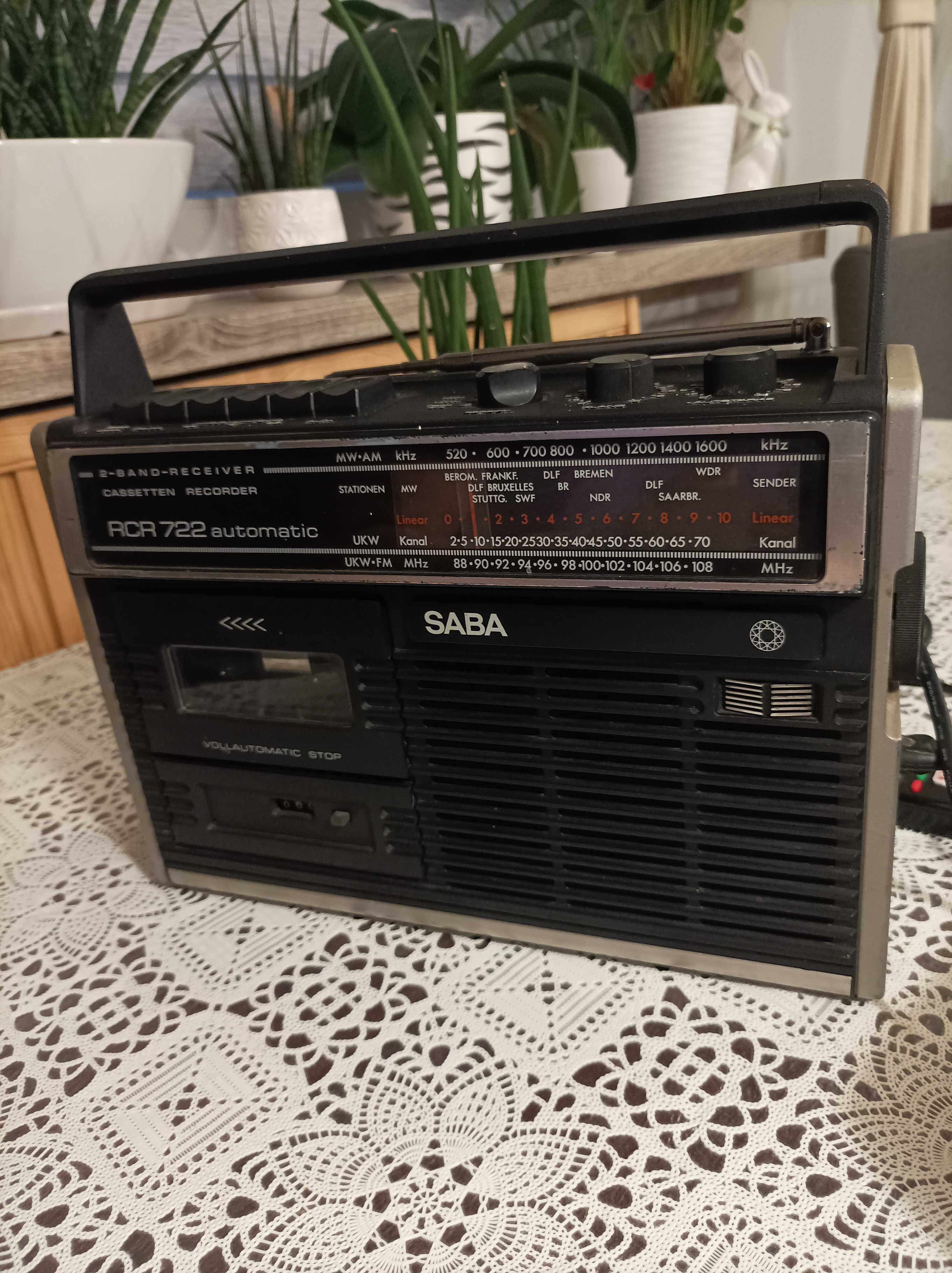 Saba RCR 722 automatic radiomagnetofon retro vintage