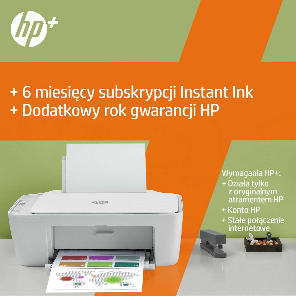 Nowa drukarka wielofunkcyjna HP DeskJet 2710e WiFi + tusze startowe