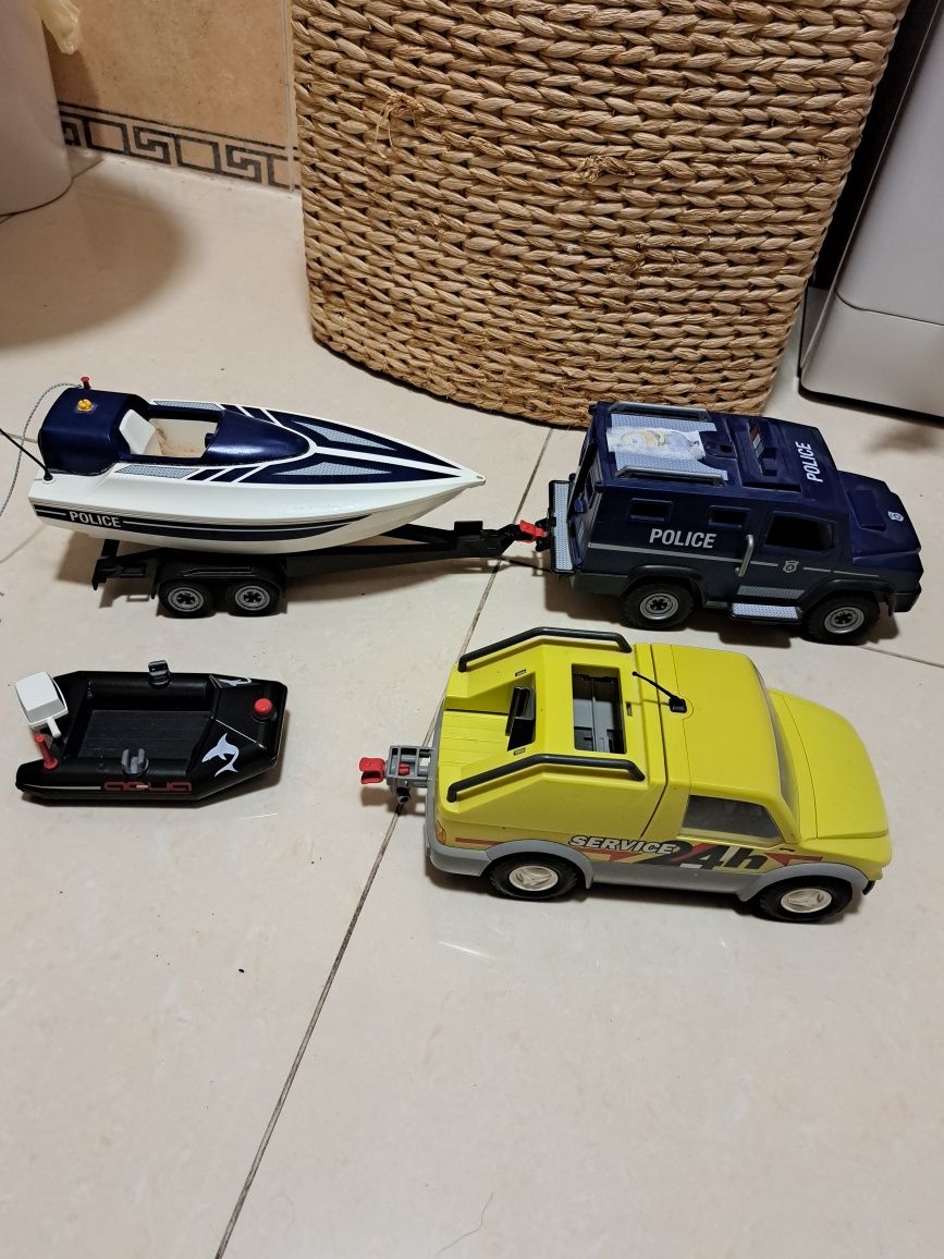 Playmobil pojazdy motorówka ponton gratis