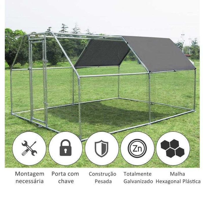 Galinheiro de Exterior 280x380x195cm