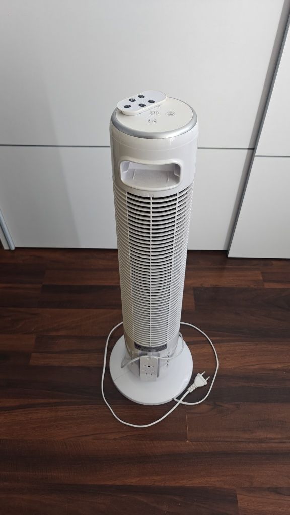 Wentylator kolumnowy obrotowy pionowy Silvercrest STVD 45 A1 biały