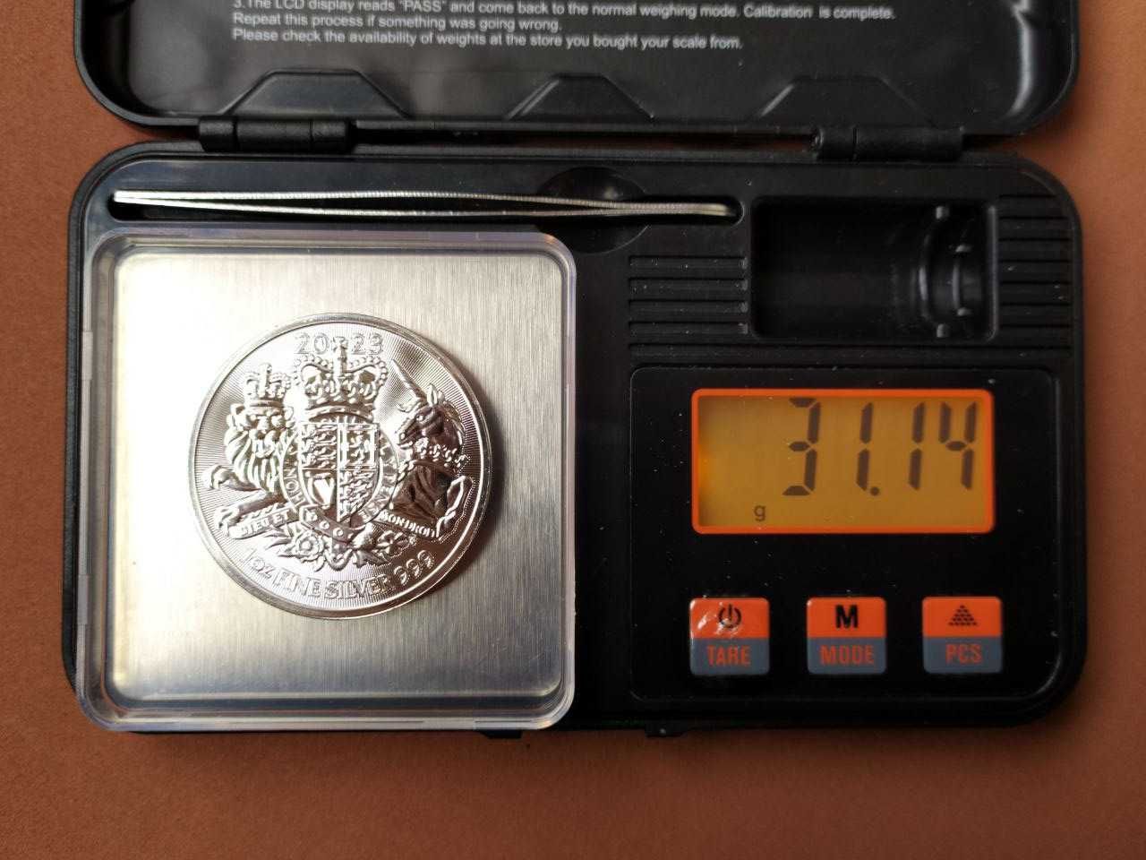 The Royal Arms 2023 - Королевский Герб. Инвестиционная монета. Серебро