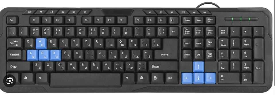 Клавіатура дротова Проводная клавиатура Defender # 1 HM-430 USB