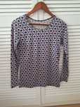 Uniqlo Orla Kiely retro bluzka wzory 36 Heattech