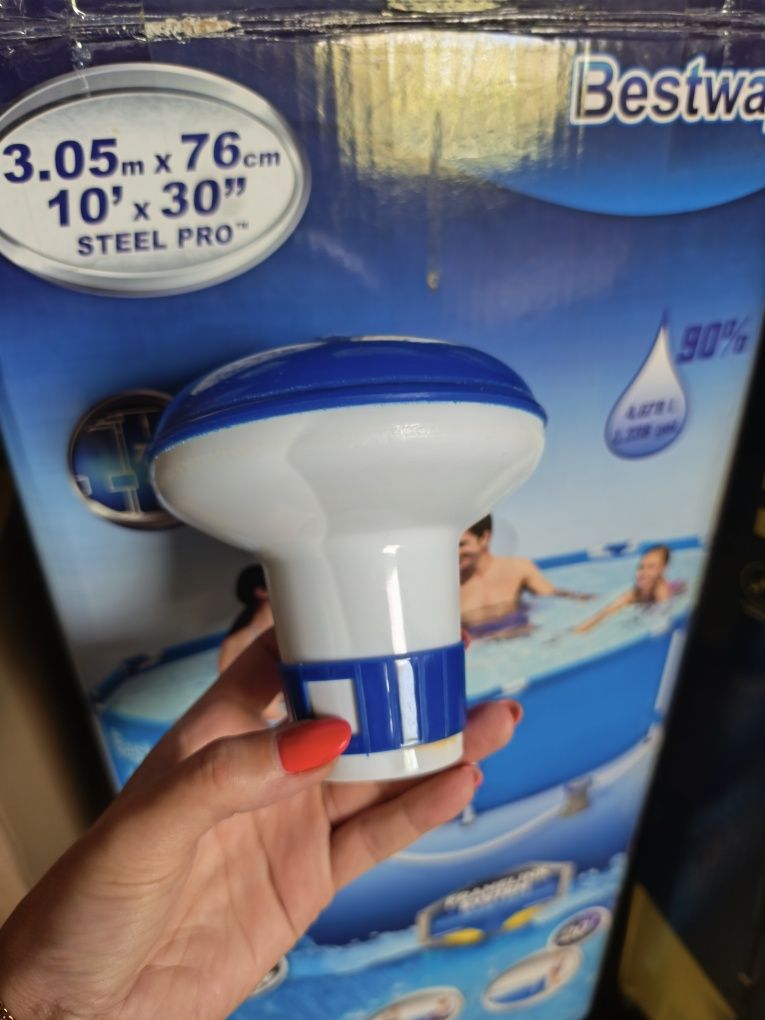 Basen Bestway 305×75 pompa pokrywa dozownik do chloru