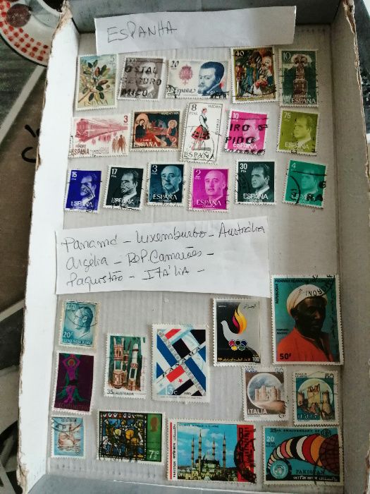 Lotes de selos de vários paises
