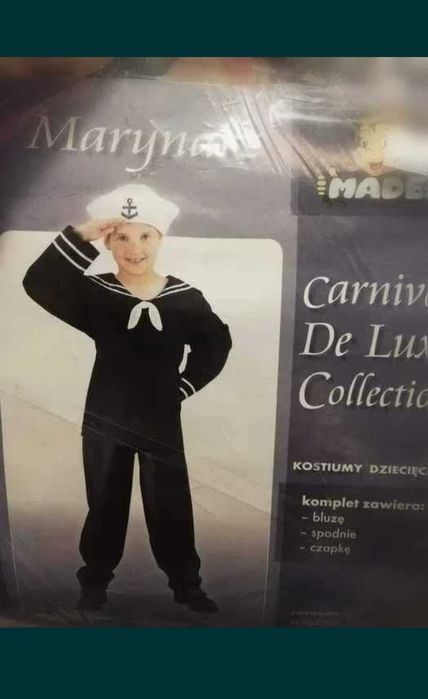 Marynarz kapitan sternik statek morze przebranie dla dziecka strój