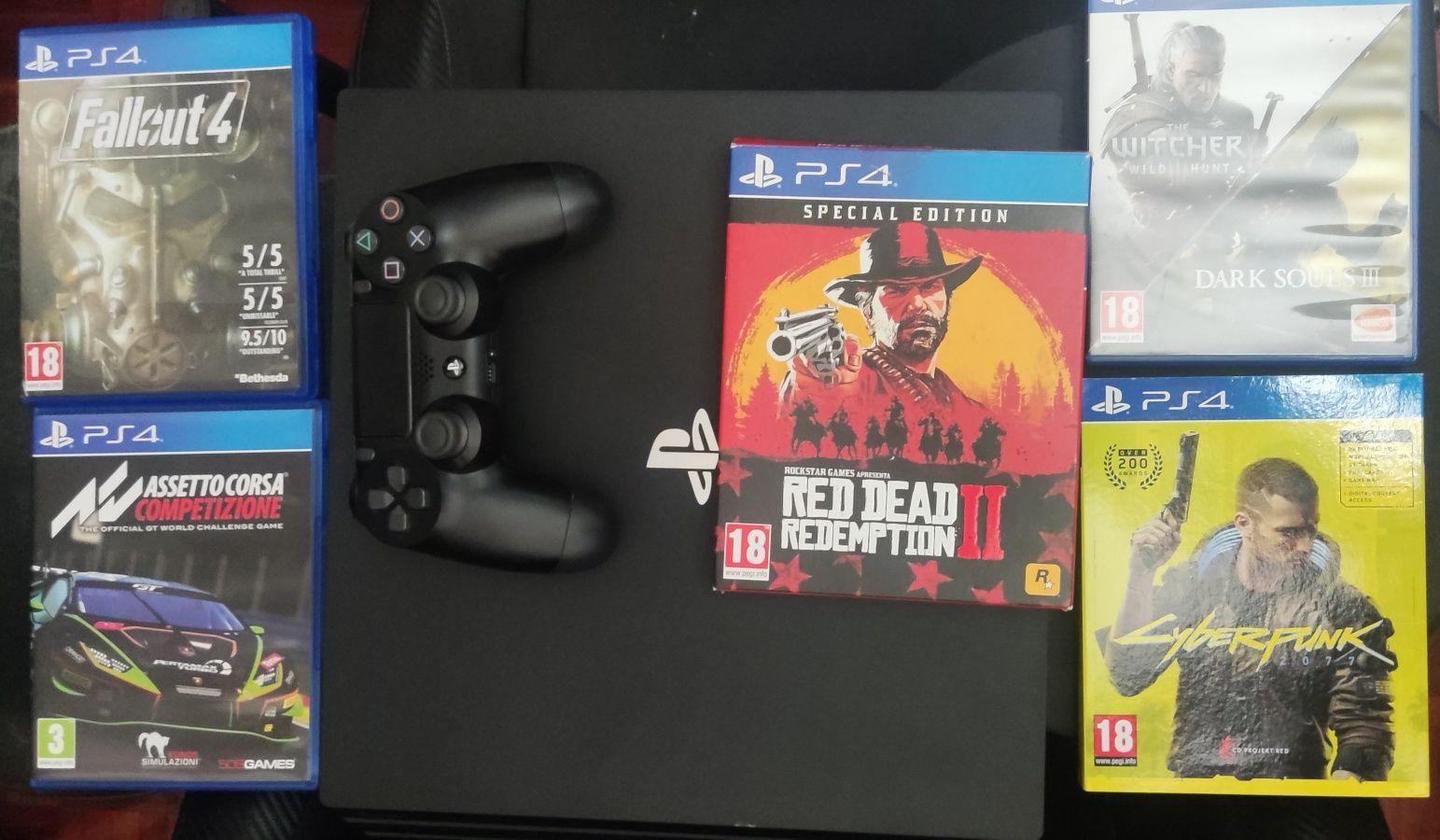PS 4 PRO 1TB + 6 jogos
