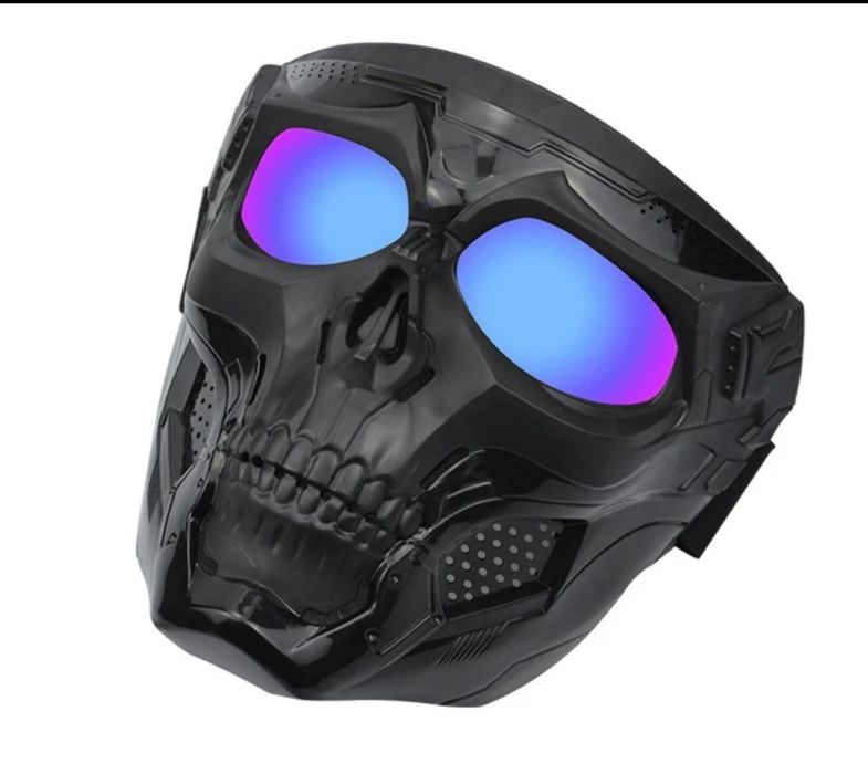 Maska motocyklowa na twarz paintball quad