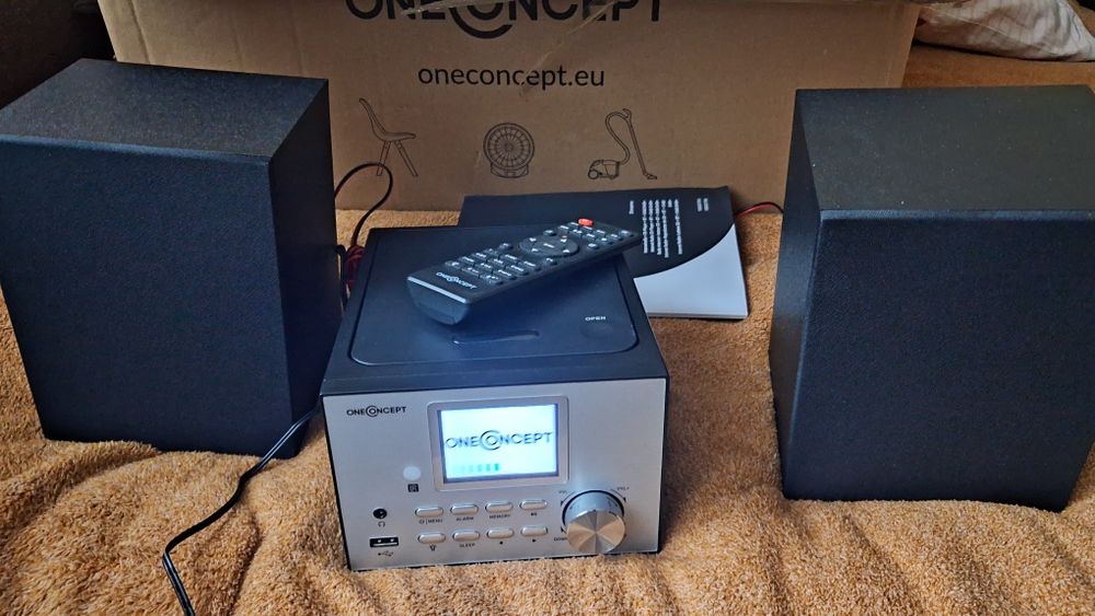 Wieża stereo z radiem internetowym, WLAN, DAB+, UKF, CD, USB, BT, AUX