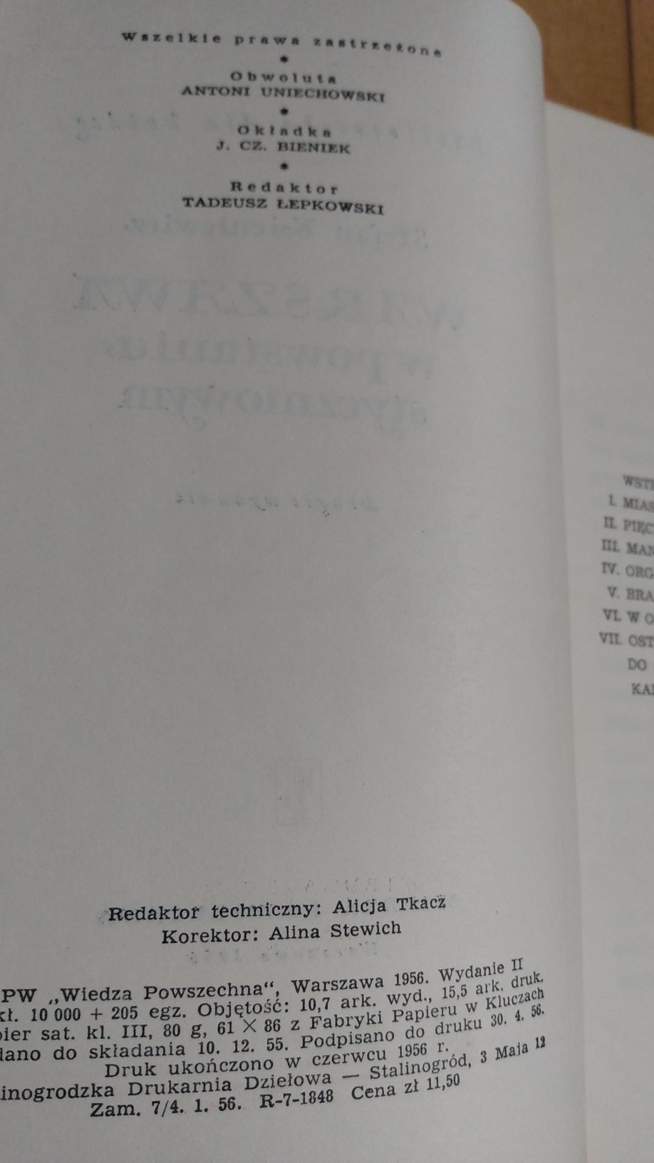 Warszawa w Powstaniu Styczniowymi  1956 Stefan Kieniewicz