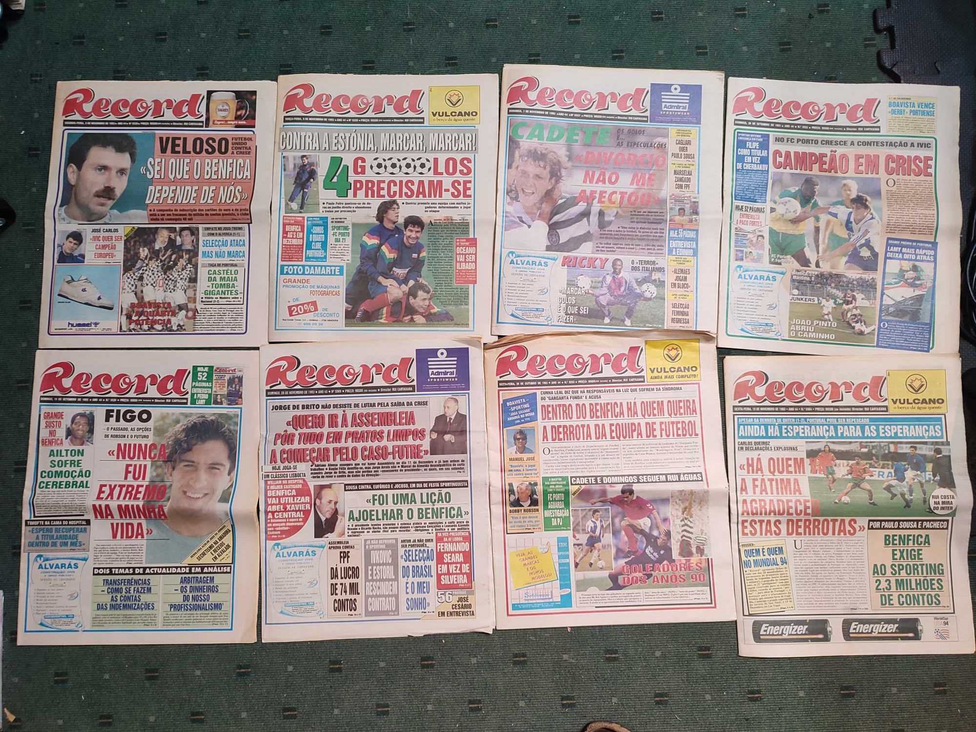 Lote 39 Jornais desportivos Record de 1993