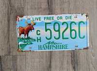 Tablica rejestracyjna USA Hampshire Nowe Wysyłka