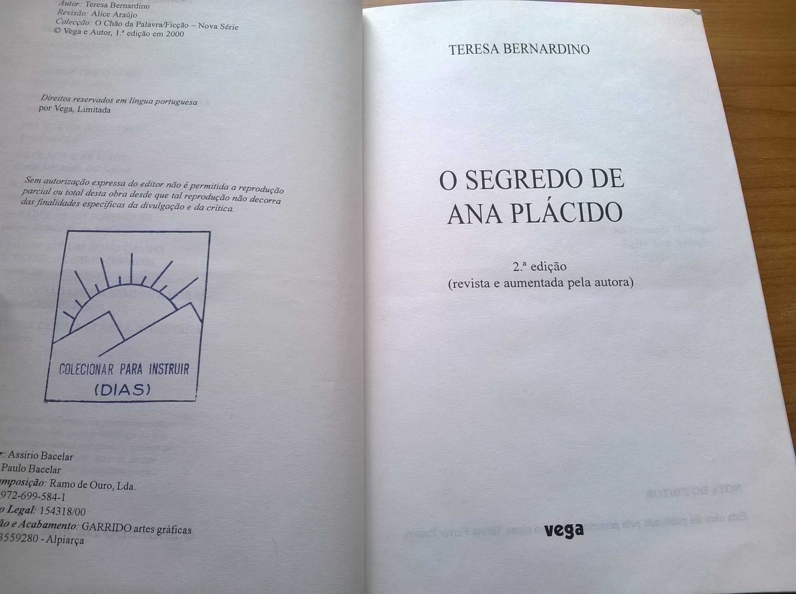 O Segredo de Ana Plácido - Teresa Bernardino