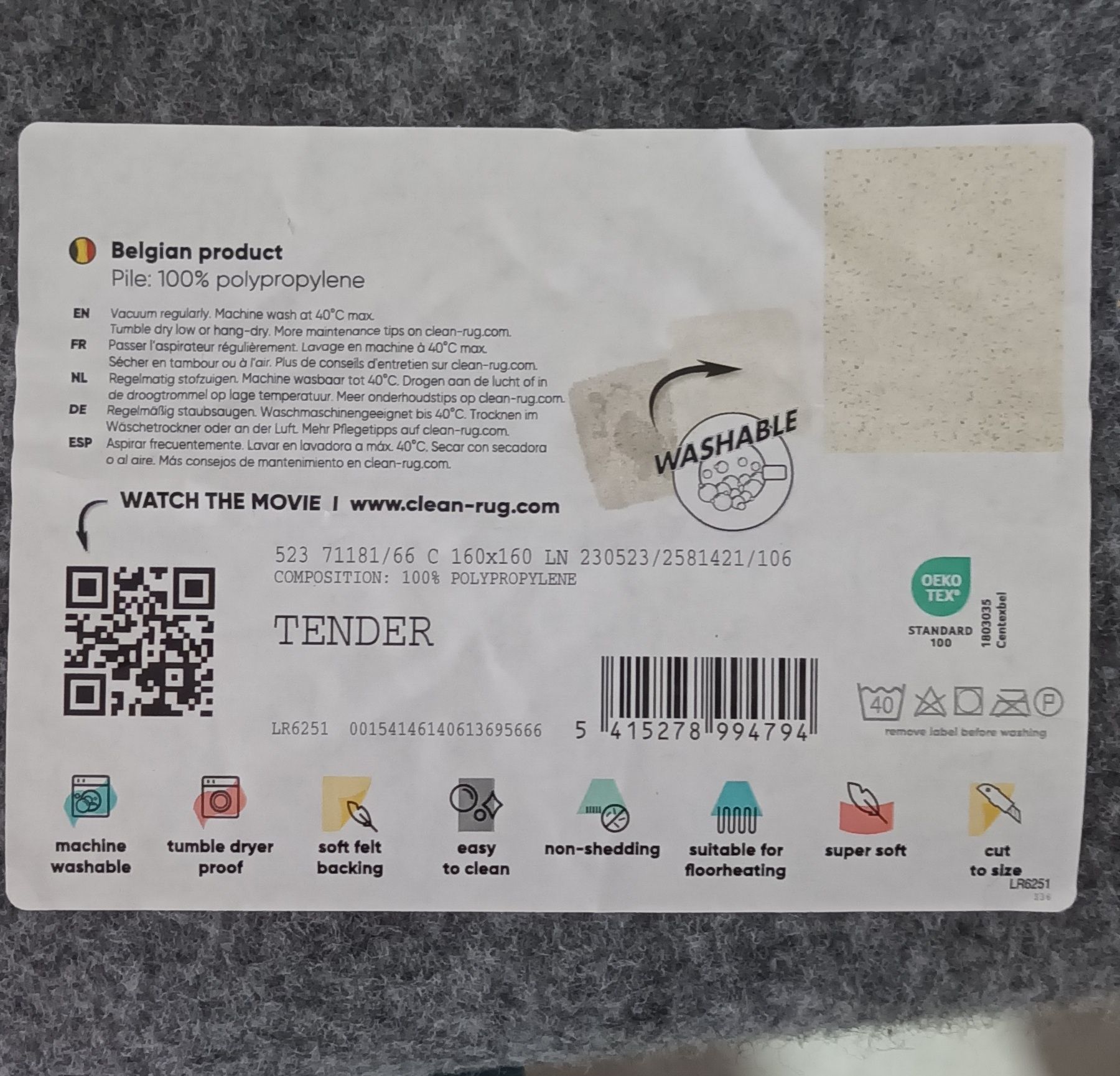 Vende-se tapete redondo novo.