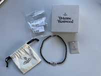 vivienne westwood messaline choker black agate alternative