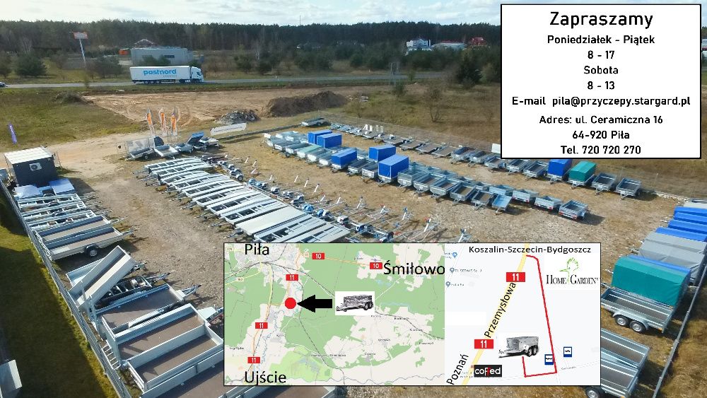 Przyczepa BORO laweta ATLAS 4.5x2 2700DMC rATY dostawa cała Polska