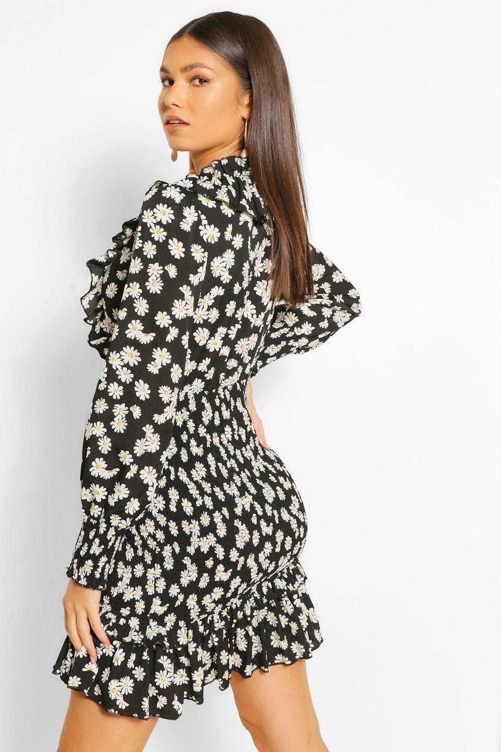 sukienka    boohoo - piękne margaretki elegancka