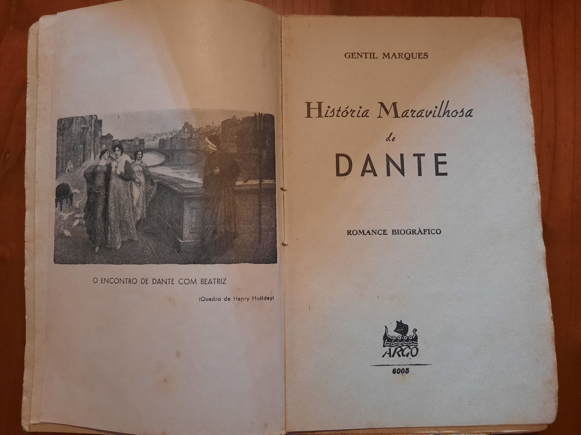 Livro Historia Maravilhosa de Dante - Gentil Marques