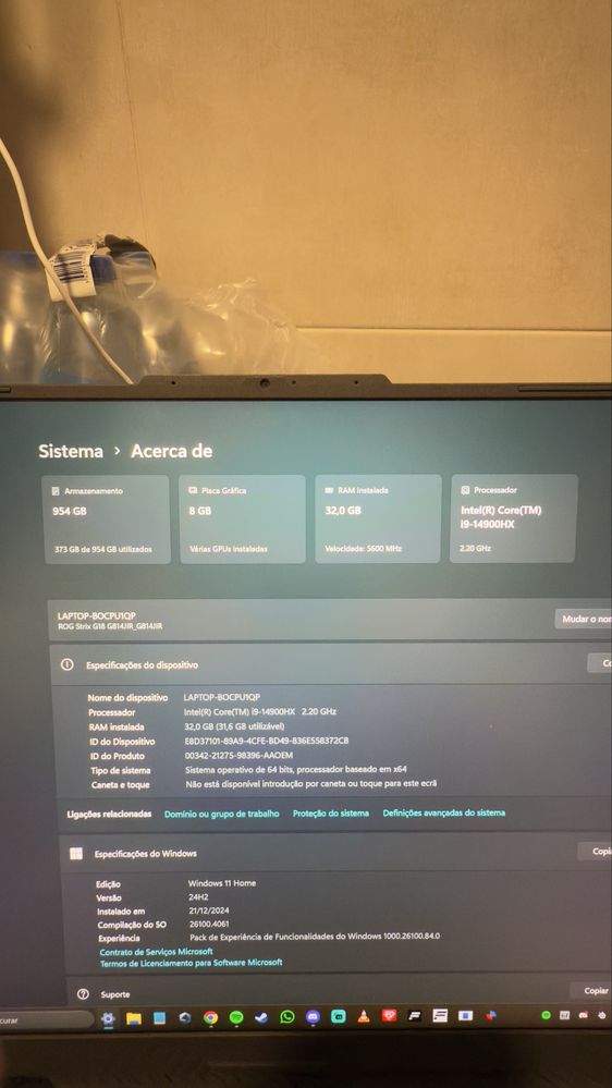 Portatil ASUS ROG Strix G18 2024 rtx4070 32gram