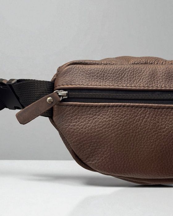 Шкіряна чоловіча сумка бананка|мужская кожаная сумка бананка барсетка