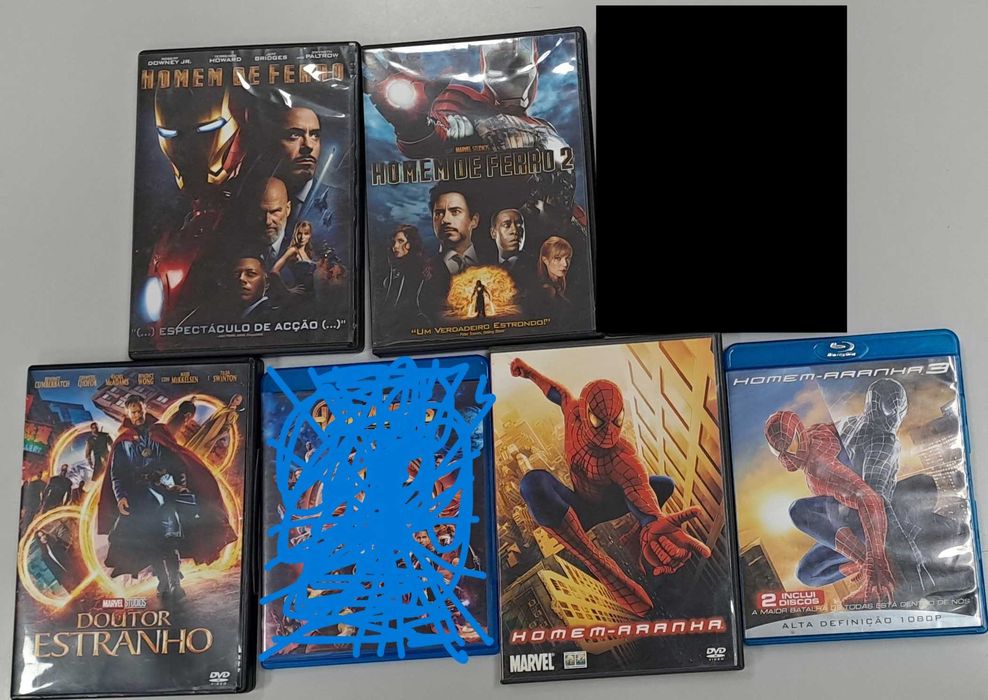 Pack DVDs MARVEL (6+2)