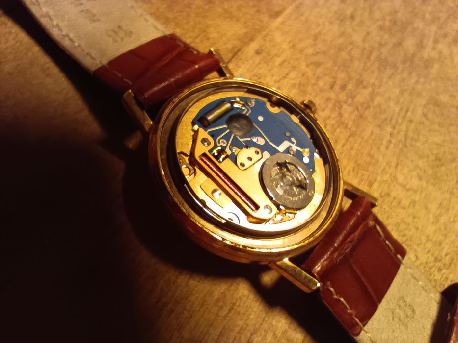 Hamilton męski, nowy pasek, pozłacany 10K G.filled