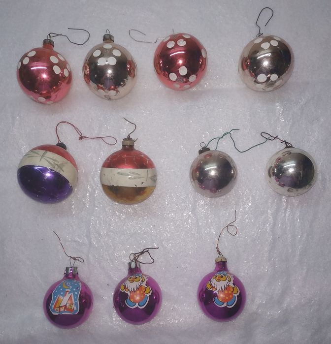 Ёлочные игрушки украшения времен СССР часть 2