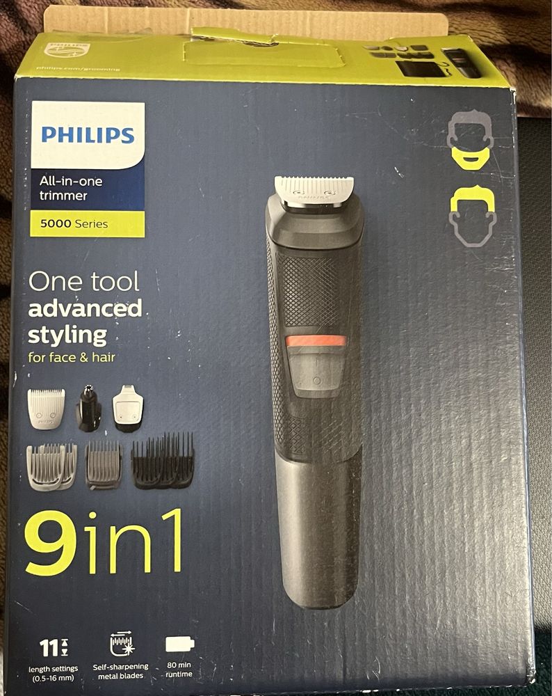 Тример Philips series 5000 9 in 1 машинка для стрижки