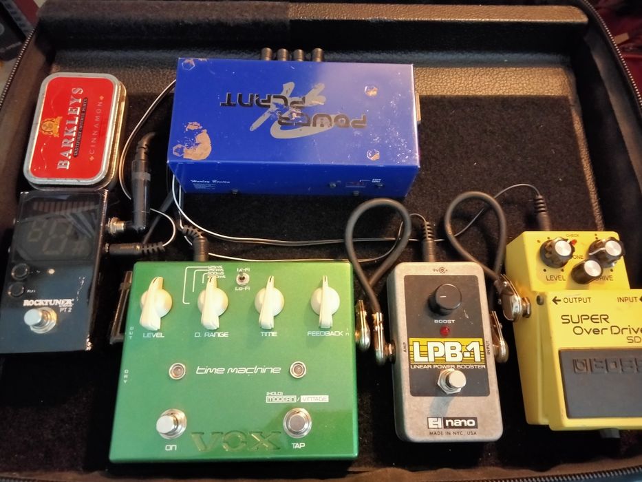 Pedais guitarra. Vox, ElectroHarmonix, Boss