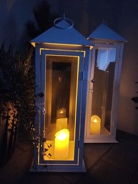 Lampion metalowy / latarnia / świecznik